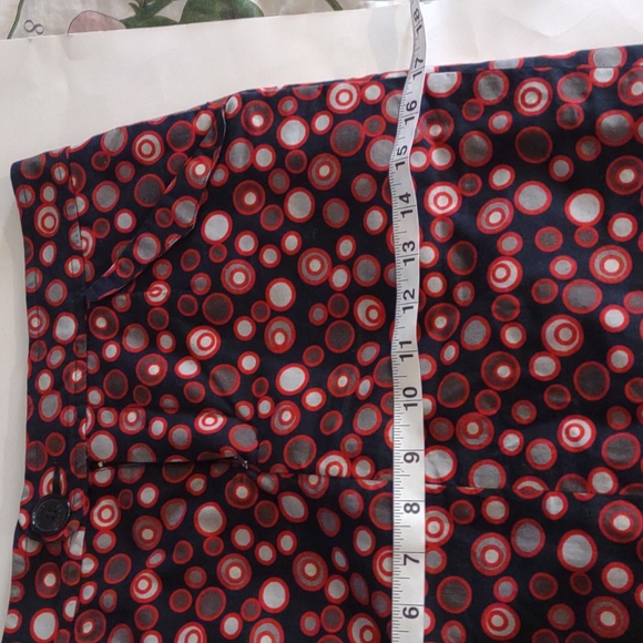 Marc Jacobs lined navy and red circle skirt size 2 - Picture 5 of 11